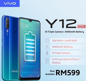 vivo y 12 specs