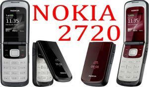 Original Nokia 2720 fold Flip Big Bottom 2G GSM 900 / 1800 RM-519 Cell  Phone