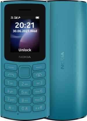 Nokia 106 4G (2023) Blue Dual SIM 1.8 inch 1450 mAh Battery FM Radio