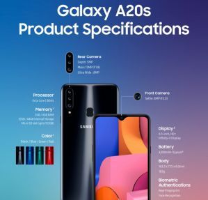 galaxy a20 specs